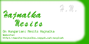 hajnalka mesits business card